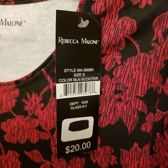 Rebecca Malone Mid Sleeve Pullover Top Size Small - Picture 4 of 6